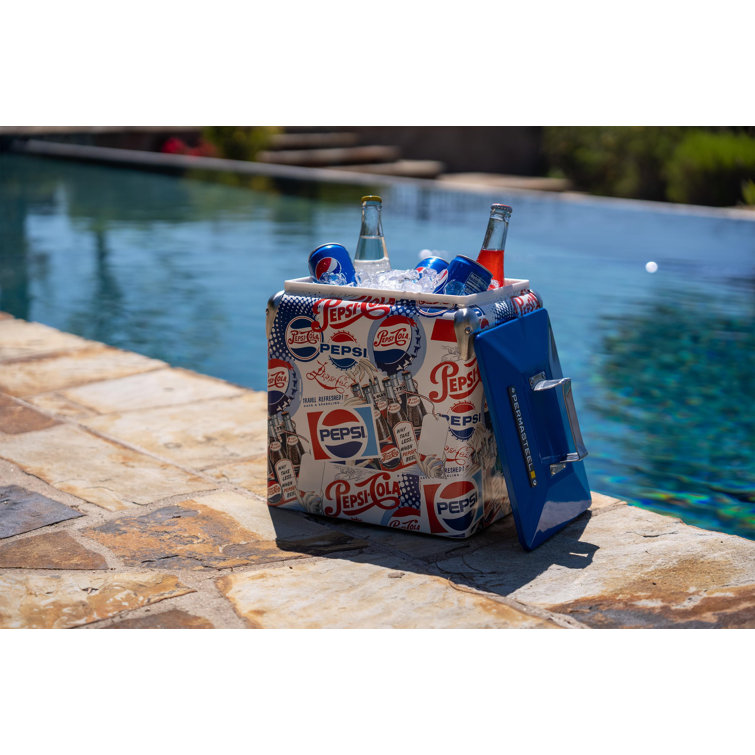 Pepsi cola sales cooler on wheels